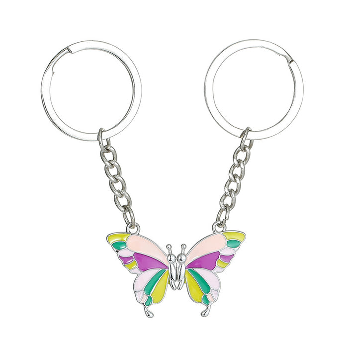 Wholesale Magnetic Butterfly Zinc Alloy Keychains JDC-KC-XinJun009