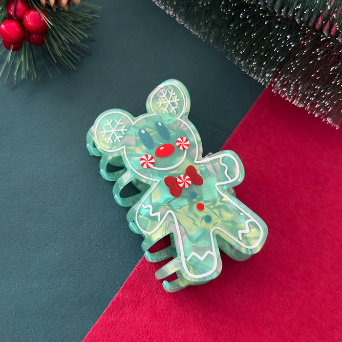 Wholesale Christmas Series Gripper Gingerbread Hairpin Elk Snowman Shark Clip Santa Hair Accessories