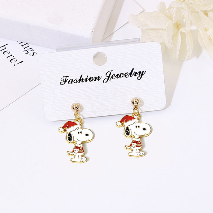 Wholesale Cute Cartoon Short Stud Earrings 925 Silver Jewelry Accessory for Women Gift MOQ≥2