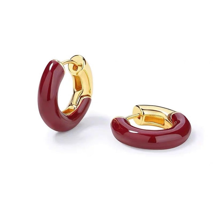 Wholesale French earrings, light luxury birthday gift, silver ear rings, and simple ear accessories