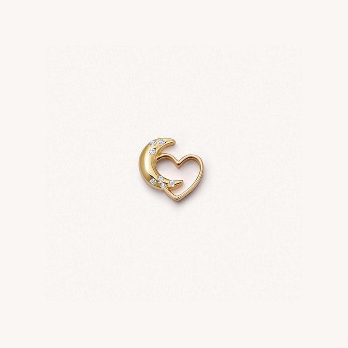 Wholesale DIY Heart-shaped zircon glass box pendant choker necklace