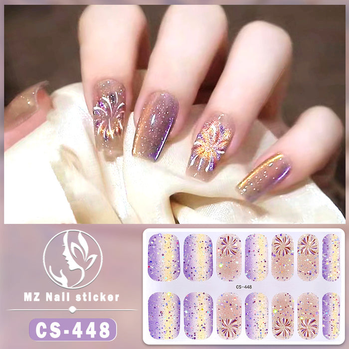 Wholesale Colorful Fireworks Nail Stickers Nail Art Stickers JDC-NS-ARS007