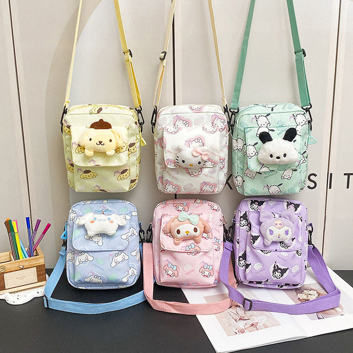 Wholesale Cartoon Printed Nylon Messenger Bag JDC-SD-Tongxi001