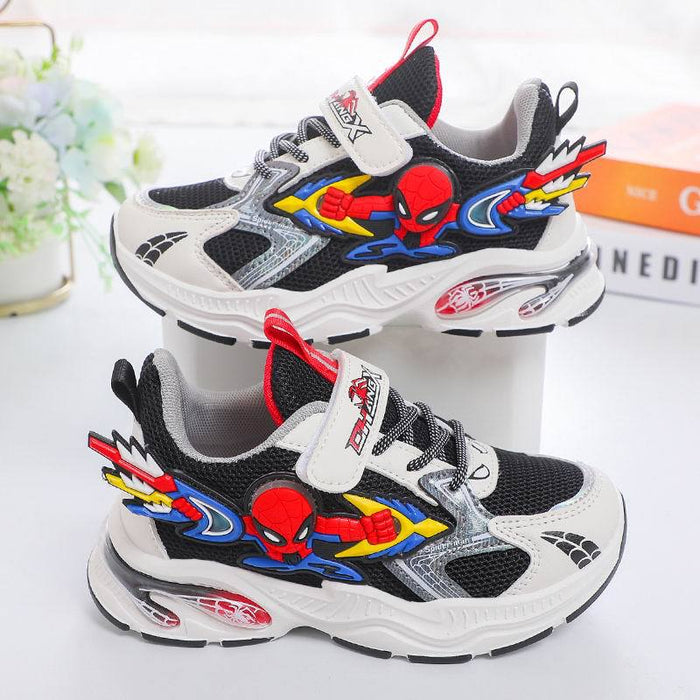 Wholesale Children's Sports Shoes Spider Man Boys' Mesh Single Shoes Breathable Primary School Running Casual Shoes JDC-KS-SB007