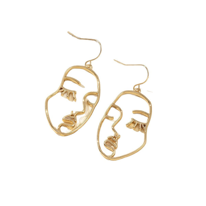 Wholesale Exaggerated high-end earrings personality irregular asymmetrical earrings