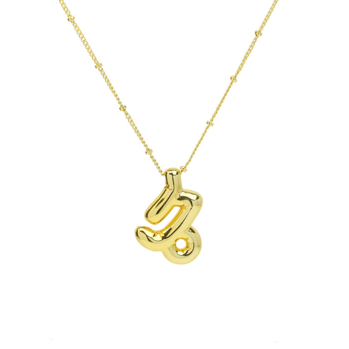 Wholesale 2PCS 12 Zodiac Brass Bubble Necklace JDC-NE-BaiYi011