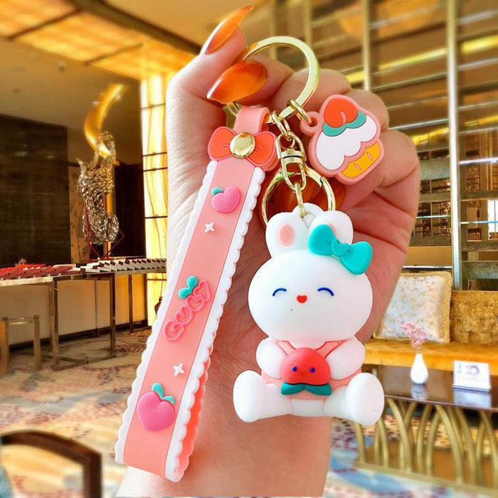 Wholesale Cartoon Silicone Doll Keychain JDC-KC-MingT185