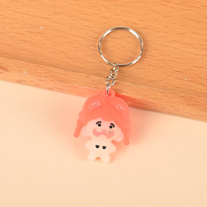 Wholesale 10PCS Cute Cartoon 3D PVC Keychain (S)JDC-KC-DongH001