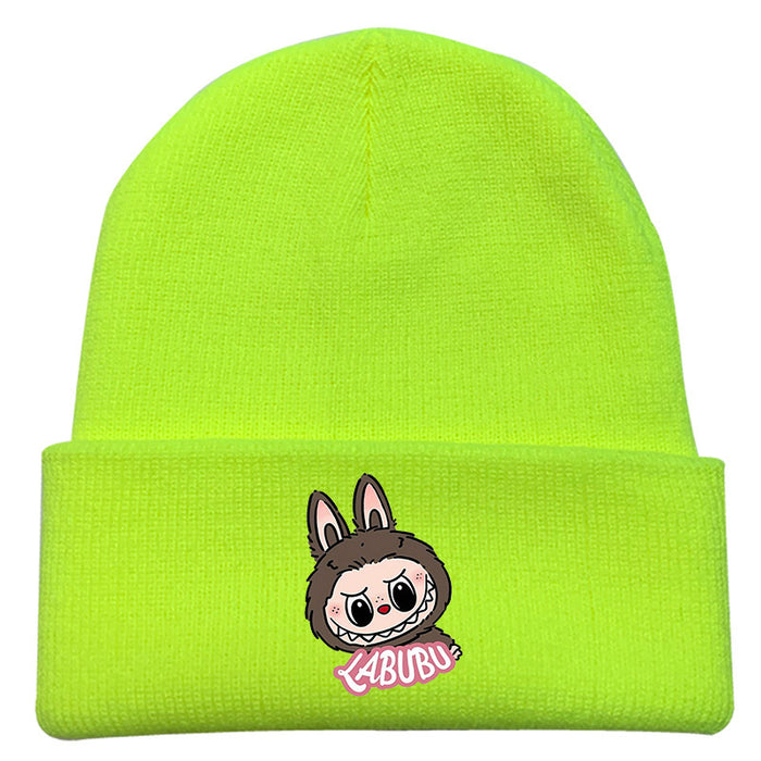 Wholesale   knitted hat autumn and winter new wool hat adult outdoor warm hat cross-border cartoon cold hat