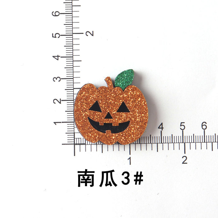Wholesale  Pumpkin Ghost Felt DIY Hair Clip Craft Kit Decorative Accessory For Kids Boutique Resale Gift