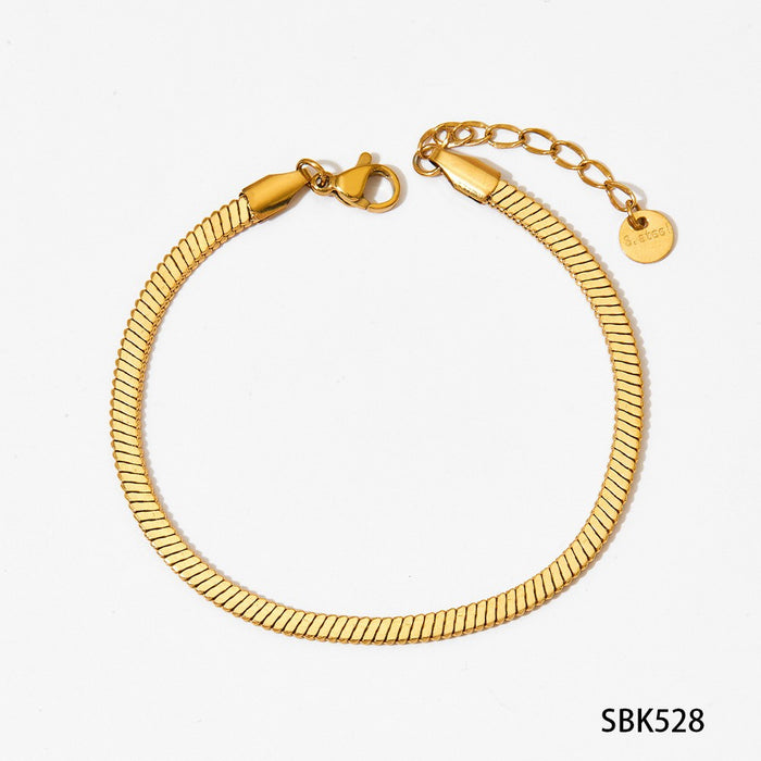Wholesale Fashion Heart Shaped Irregular Texture Stackable Bracelet Set Stainless Steel Electroplated Women S Jewelry Accessory Everyday Wear