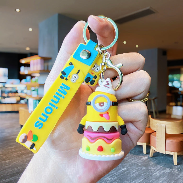 Wholesale Cartoon Creative Keychain Exquisite 3D Doll Backpack Pendant Accessories