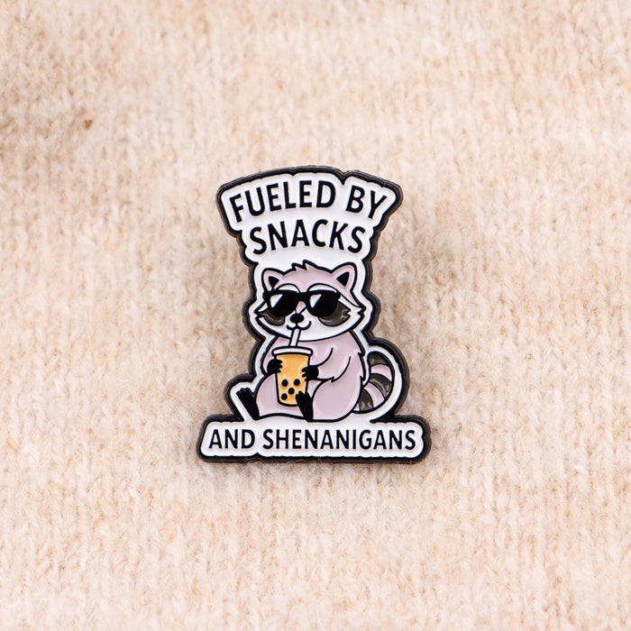 Wholesale 3pcs Raccoon metal lettering clothing bag decoration brooch