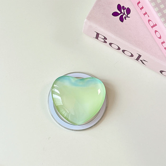 Wholesale Glass Heart-Shaped Phone Airbag Stand