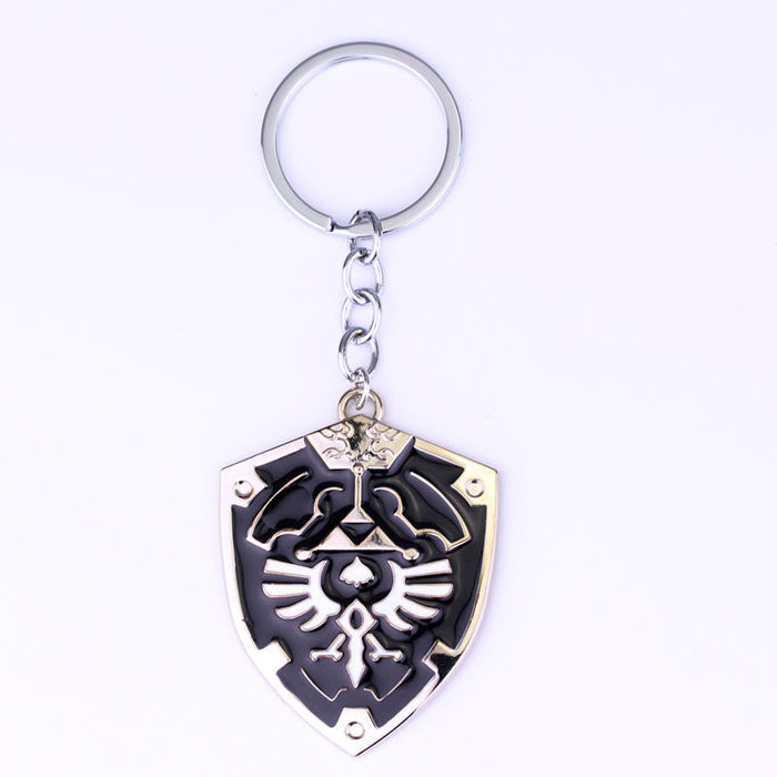 Wholesale Game Accessories Owl Shield Keychain Skyward Sword Necklace JDC-KC-HeY022