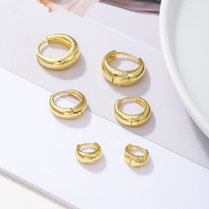 Wholesale Round Multi-Piece Earrings Versatile Simple  Accessories