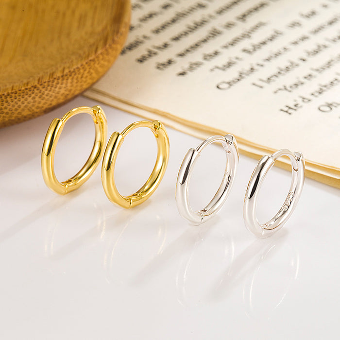 Wholesale Earrings with gold plating, niche high-end earrings, ear buckles, fashionable and simple temperament earrings