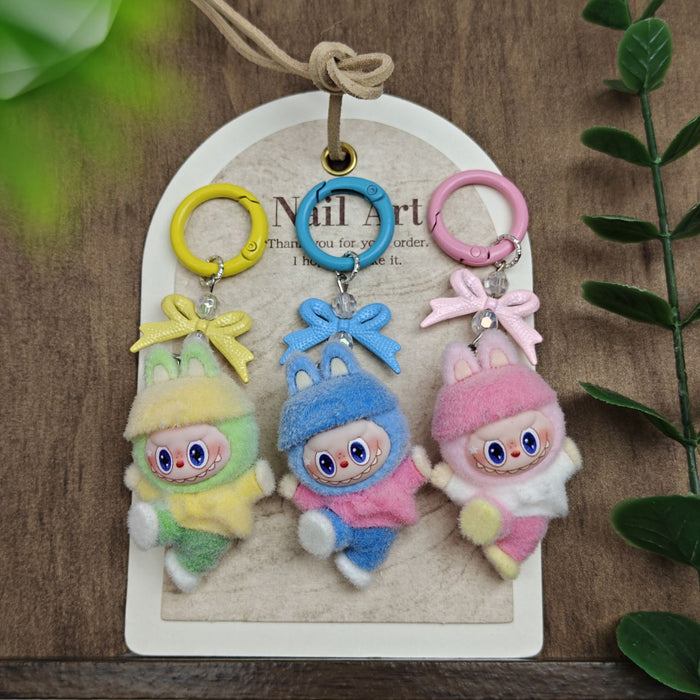 Wholesale Flocked Dancing Doll Keychain