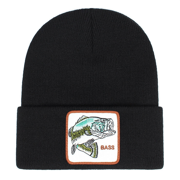 Wholesale Knitting Embroidery Acrylic Cartoon Fashionhats Winter Warm JDC-FH-JingK005