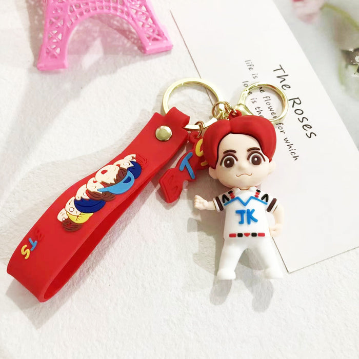 Wholesale Cartoon Soft Plastic Doll Keychain JDC-KC-LiangQ008