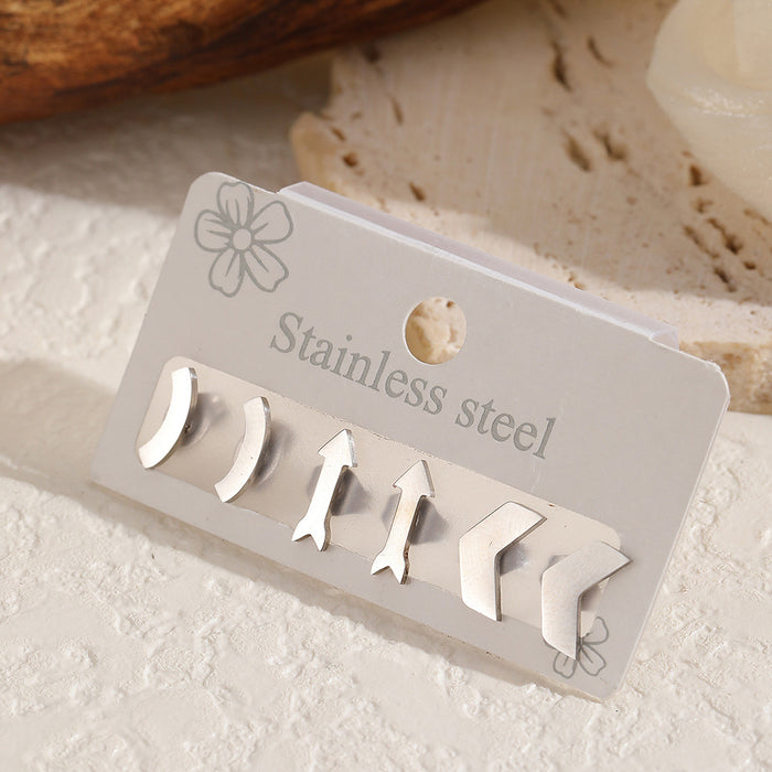 Wholesale Stainless Steel Gold Heart Earrings