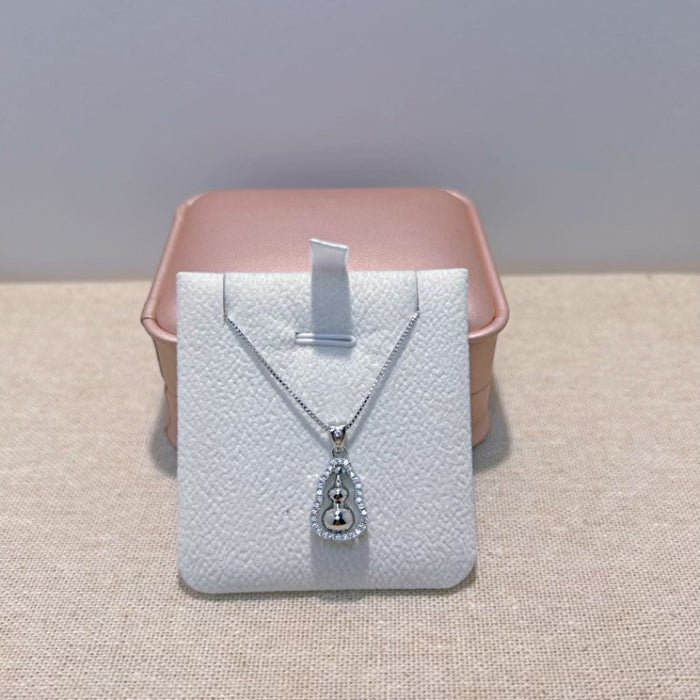 Wholesale Golden gourd necklace, women's light luxury high-end rotatable pendant, good luck gift