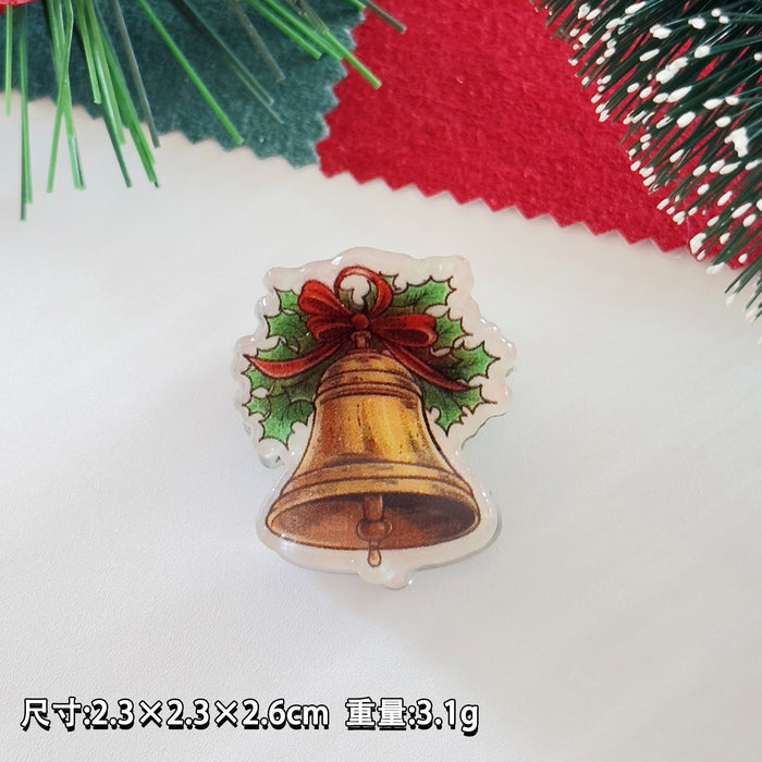 Wholesale Christmas small hairpin gingerbread man Christmas tree snowman small clip cute  hairpin holiday hair accessories