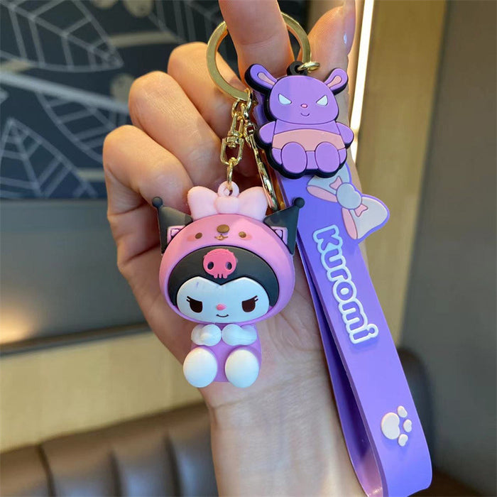 Wholesale Cute 3D Doll Silicone Keychain JDC-KC-MingT145