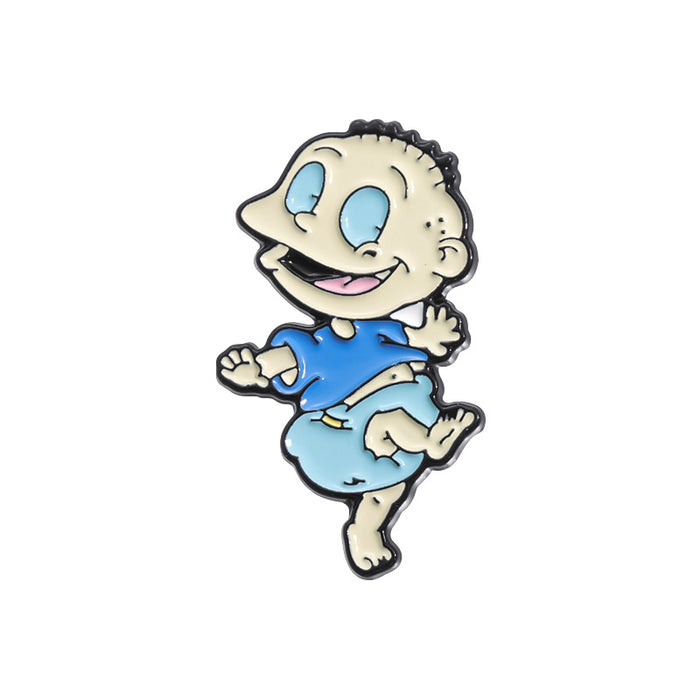 Wholesale Cute Boy and Girl Cartoon Character Brooch