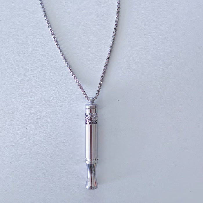 Wholesale Mindfulness Patterned Whistle Necklace