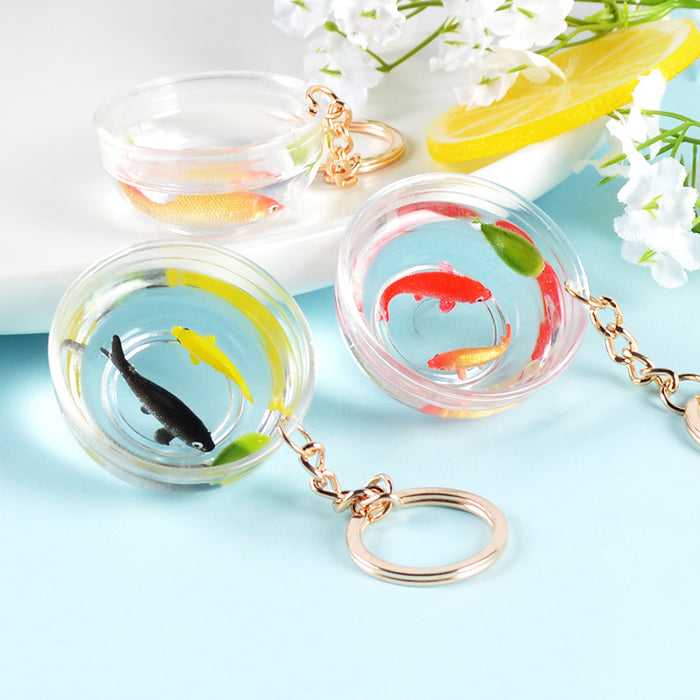 Wholesale Lucky Koi Fish Keychain Bag Charm Car Key Accessory Gift For Resale MOQ≥5