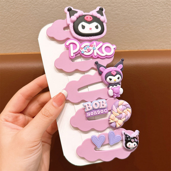 Wholesale Cartoon Children's Soft Glue Hair Clip Set JDC-HC-Jiangx001