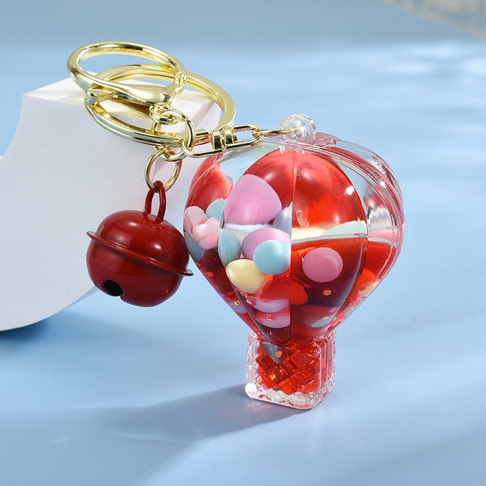 Wholesale Cute Beaded Sand Bottle Keychain