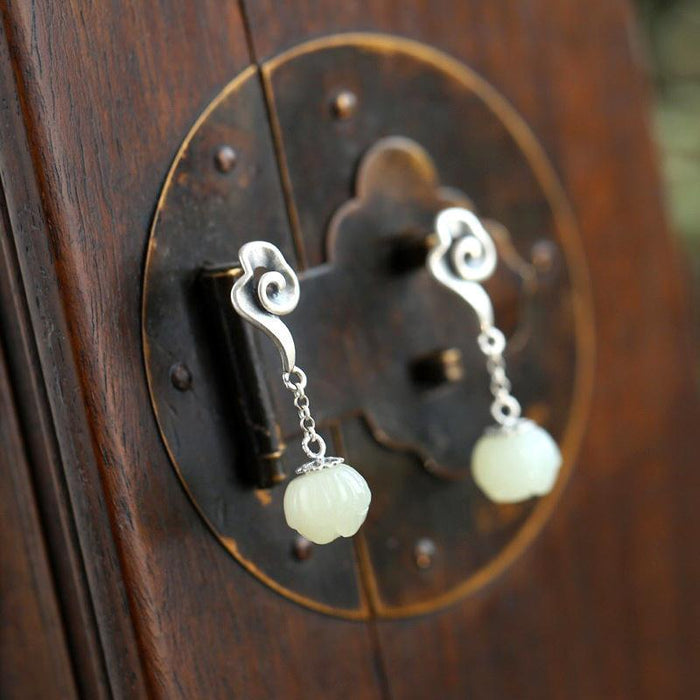 Wholesale Feminine Xiangyun Lotus Earrings