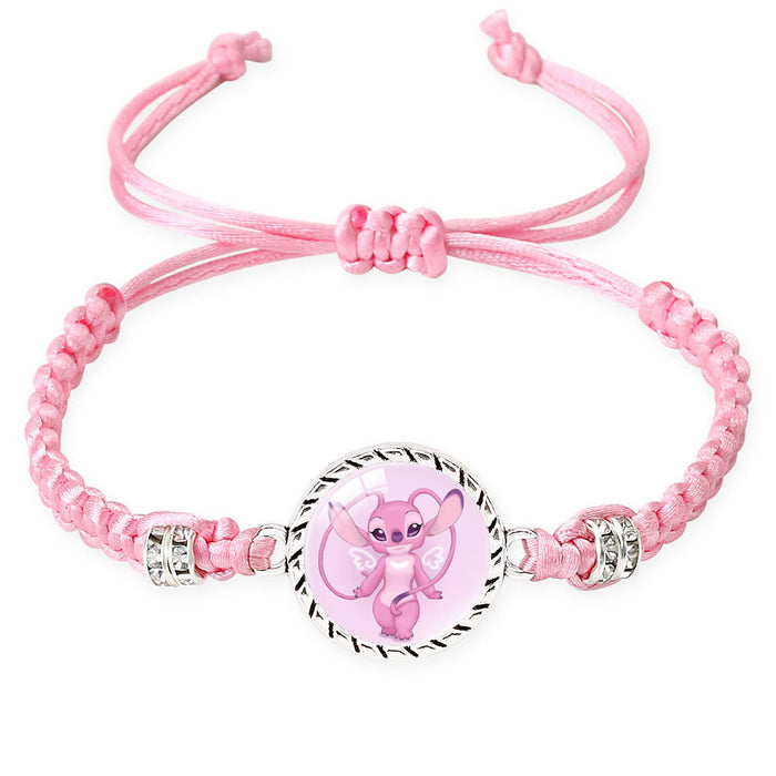 Wholesale Cute cartoon character multi-color woven adjustable bracelet