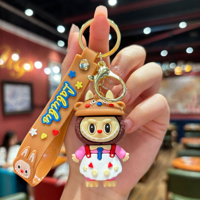 Wholesale Cartoon cute cross-dressing funny doll bag keychain gift pendant