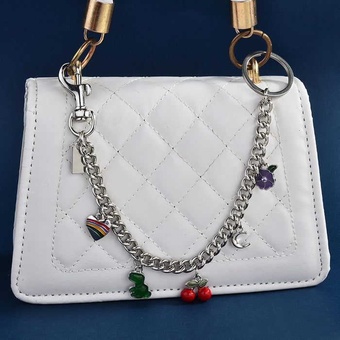 Wholesale Trendy Butterfly Bag Pendant Chain Metal Fashion Accessory