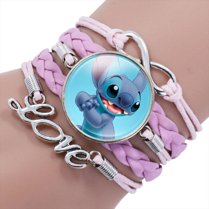 Wholesale Cartoon Braided Multi-layer Gemstone Bracelet JDC-BT-NH019