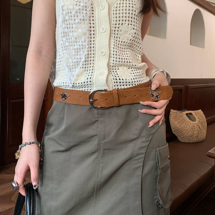 Wholesale Retro Boho PU Women S Rivet Belt Waist Belt For Dresses And Jeans Trendy Fashion Accessory Boutique Resale