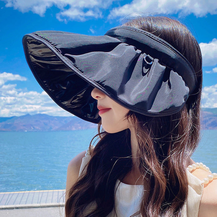 Wholesale Sunscreen Cap Shell Cap Portable Hair Band Women's Hat Sunshade Hat