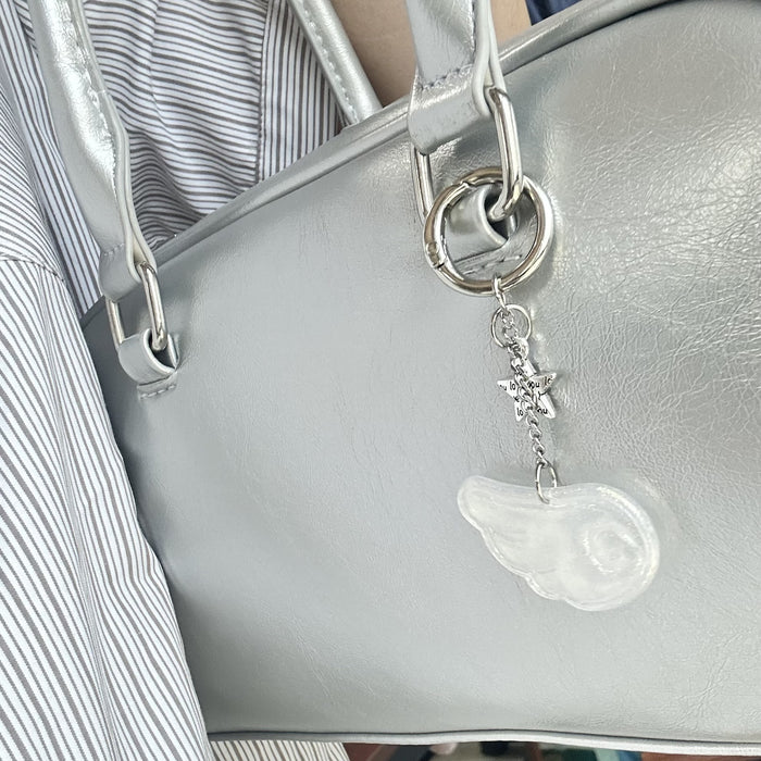 Wholesale Sweet Star Angel Wings Keychain