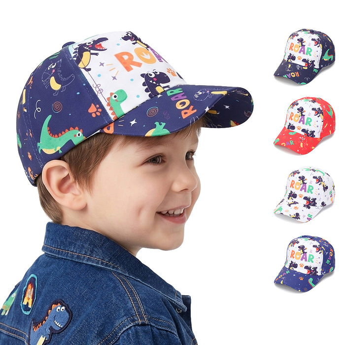Wholesale Trendy Dinosaur Print Children' s Baseball Cap Summer Sun Protection Hat