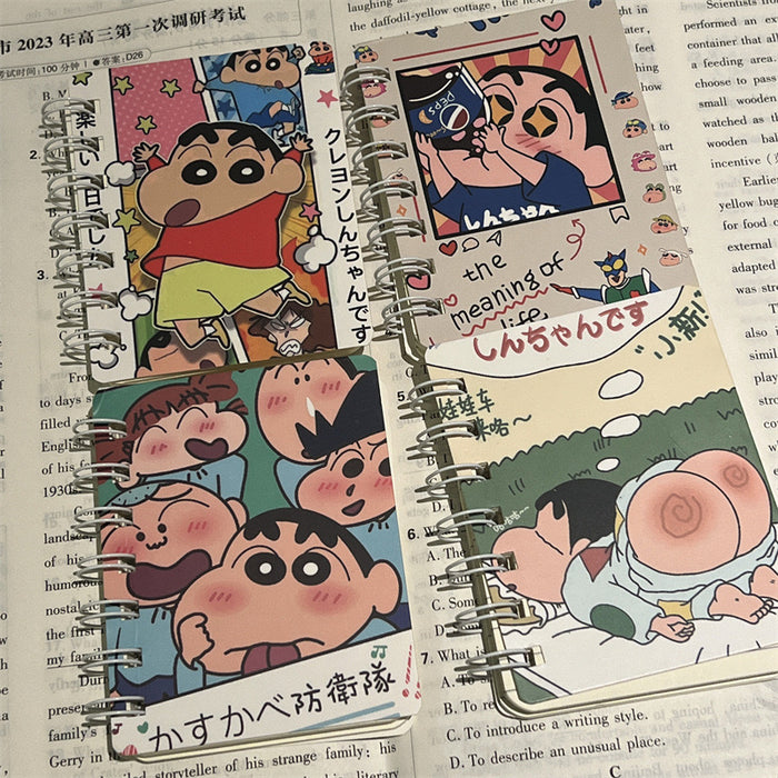 Wholesale 4 Sets of A7 Small Coil Cartoon Paper Notebook JDC-NK-YYC004