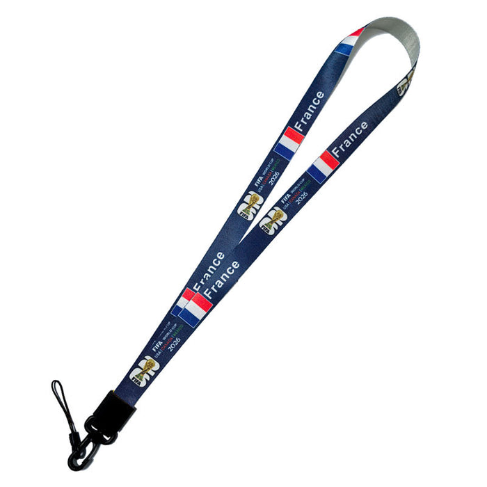 Wholesale 10pcs World Cup National Team Phone Id Lanyard Keychain