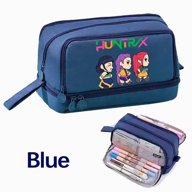 Wholesale Fashion Polyester Cartoon Pencil Case Multifunctional Stationery Pouch Cute School Bag