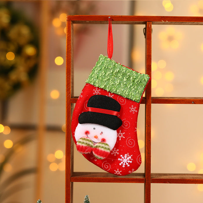 Wholesale Christmas stocking gift bags,  Christmas scene window display pendants,  Christmas decorations,  children' s candy bags