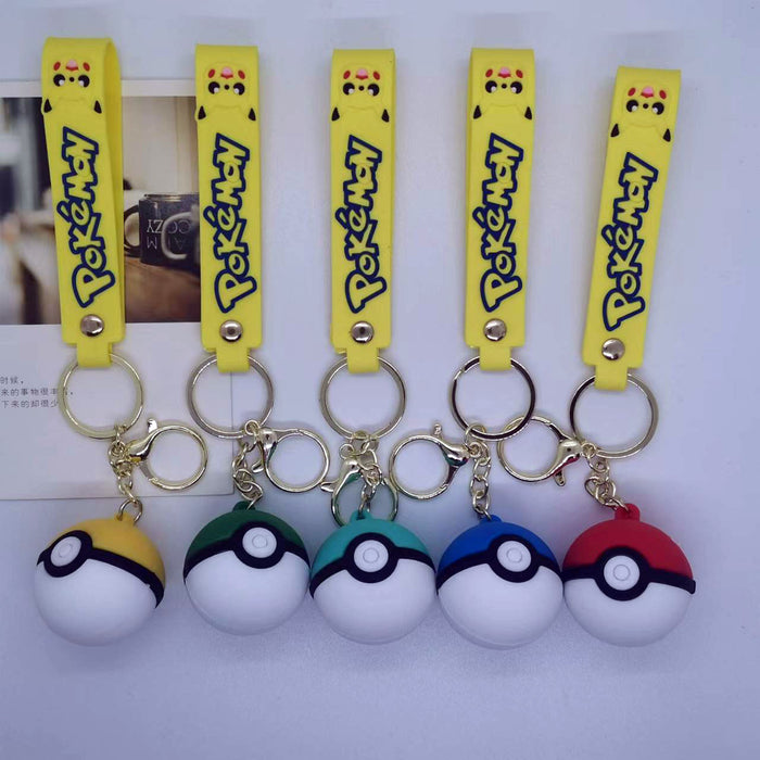 Wholesale Cartoon without lights elf ball key chain pendant bag car key chain accessories gift