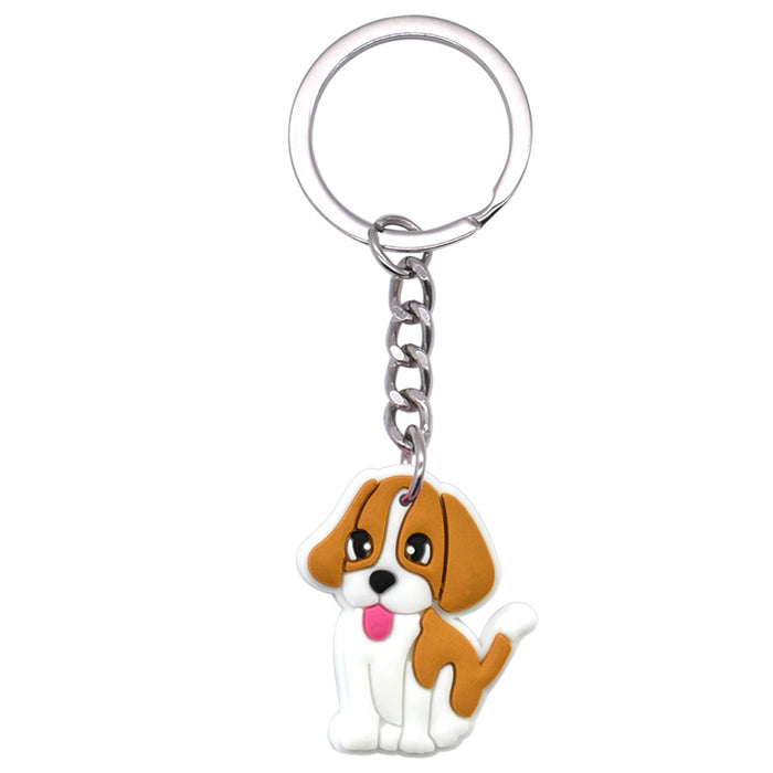 Wholesale 10 PCS Cartoon  keychain  PVC soft rubber car key pendant wholesale keychain