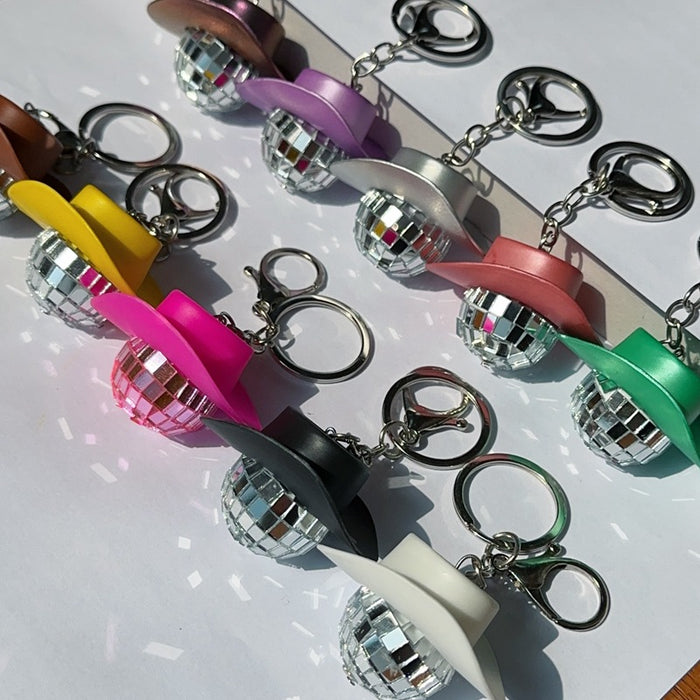 Wholesale Glass Ball Keychain with Cap JDC-KC-LaiTao001