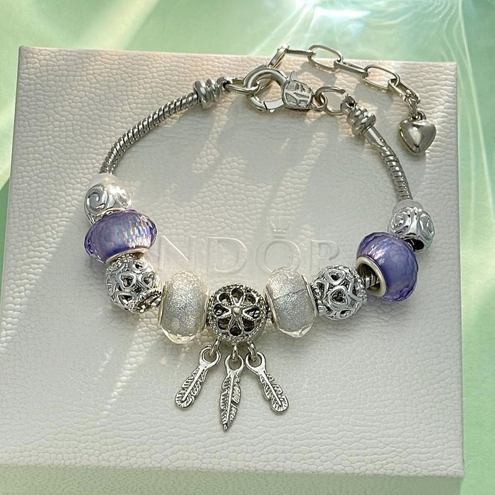 Wholesale Dream Catcher Beaded Alloy Bracelet JDC-BT-RanYan002